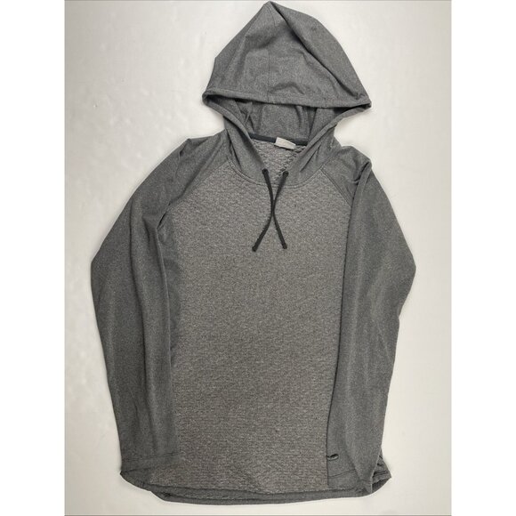 Columbia Active Hoodie Men’s M Quilted Pullover Sweatshirt Gray Midweight - Picture 2 of 9
